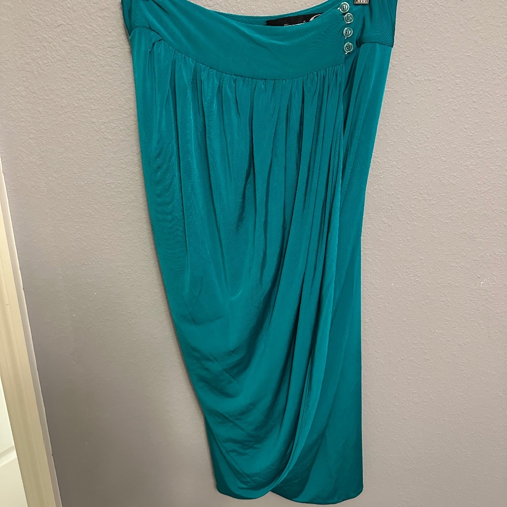 Just Cavalli Blue Knee-Length Skirt